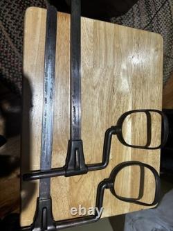 Antique Medical Exam Table Metal Stirrups Medical Equipment Medical Supplies