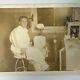 Antique Sepia Photograph Handsome Young Man Dentist Lots Of Equipment Medical