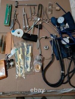Antique Talon Medical Bag 18 Inches Full Of Equipment