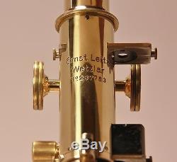 Antique Vintage Ernst Leitz Wetzlar Polarizing Microscope
