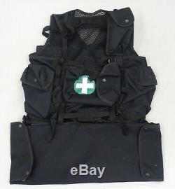Arktis Black Tactical Medic Vest Tac Vest K175 P423T Security Dog Handler BV06