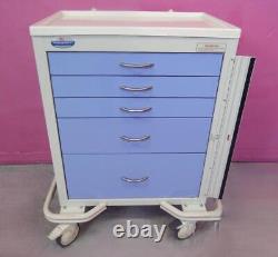 Armstrong A-Smart 5 DWR Emergency Code Crash Cart Medical Surgical Cabinet Stand