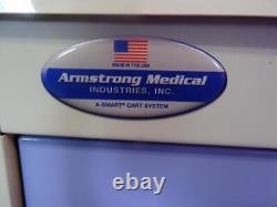 Armstrong A-Smart 5 DWR Emergency Code Crash Cart Medical Surgical Cabinet Stand