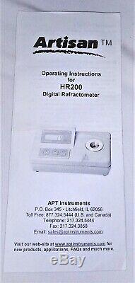 Artisan Model HR200.002 Portable/Digital Refractometer Lab Equipment Medical