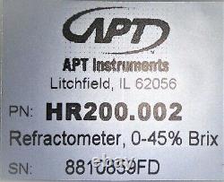 Artisan Model HR200.002 Portable/Digital Refractometer Lab Equipment Medical