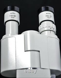 Aus Jena Laboval 4 Carl Zeiss Binocular Microscope with P10 x 18 Eyepieces