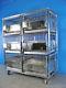 BREC R-210-23-SX MOBILE STAINLESS Animal Vet cage w 6 LC-210-S CAGES w Pans