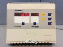 Baxter Heraeus Clinifuge 75003538 Centrifuge, Medical, Healthcare, Lab Equipment