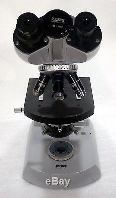 Binokulares Arzt Forschungs Mikroskop Zeiss Standard 14 Vergr. 25-800x LED