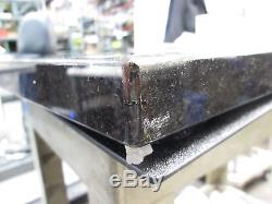 Black and Brown Polished Granite Slabs with Gel Base 20 3/4 x 16 x 1 1/4 Thick
