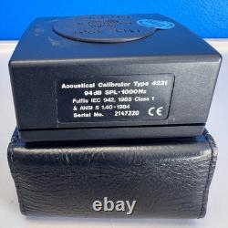 Bruel & Kjaer 4231 Acoustic Sound Source Calibrator 94 dB 1000 Hz IEC/ANSI