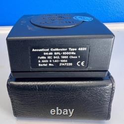 Bruel & Kjaer 4231 Acoustic Sound Source Calibrator 94 dB 1000 Hz IEC/ANSI