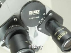 Carl Zeiss Binocular Mikroskop 47 30 11 / 9901 3 Objektive Labor Medizin