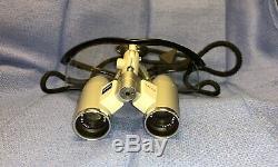 Carl Zeiss EyeMag Pro dental surgical loupes 3.3x450 on Oakley M Frame