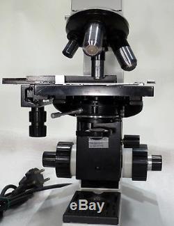 Carl Zeiss Jena Labor Forschungs Arzt Mikroskop Laboval 4 Vergrößer. 32-1000x