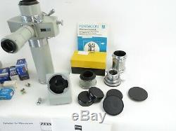 Carl Zeiss Jena Laboval 3 Mikroskop microscope + Betrachter viewer und Phako