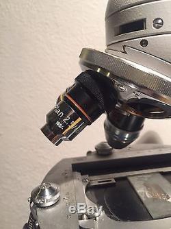 Carl Zeiss Optical Polarizing Microscope With Objectives