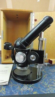 Carl Zeiss, Stereomikroskop, Mikroskop, Holzkasten, Gebrauchsanweisung, Nr. 247988