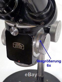 Carl Zeiss Stereomikroskop Stemi + Säulenstativ / Vergrößerung 6x bis 40x