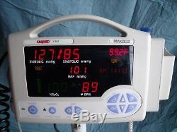 CasMed 740 vital sign monitor with stand NIBP, Nellcor SP02, Welch probe, cuff