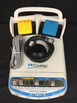 ConMed 5000 generator BIOMED CERTIFIED includes foot switches. Same as 2450