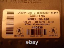 Corning Laboratory Magnetic Stirrer Hot Plate PC-420 120v Scientific Equipment
