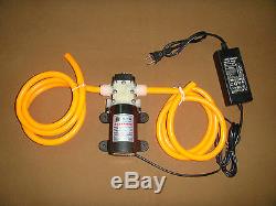 DC12V 45W Diaphragm Water Pump come with power Adapter and 2M Tube, Used for Lab