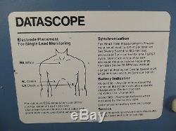 Datascope Corp. 860A PATIENT MONITOR cords medical hospital equipment portable