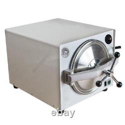 Dental Autoclave Steam Sterilizer 900W 110V Lab Equipment Medical Use