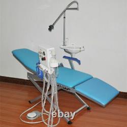 Dental Chair Turbine Unit Portable Folding Chair Medical Equipment + LED Light