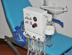 Dental Chair Turbine Unit Portable Folding Chair Medical Equipment + LED Light
