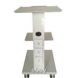 Dental Mobile Trolley Medical Cart Salon Equipment Three Layers & Foot Brakes