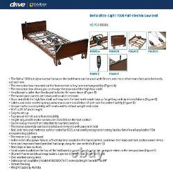 Drive Medical Delta UL 1000 Full-Electric Low Bed withAsst Medical Equip Extras