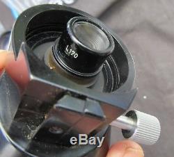 E Leitz Wetzlar objective nosepiece turret with condenser eyepiece filters boxed