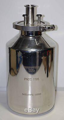 Eagle Stainless Sanitary 10 Liter Bottle BTB-21 with Lid & Tri-Clamp ++ NICE ++