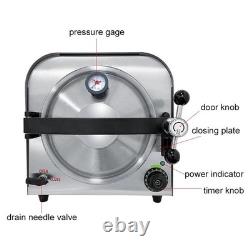 Efficient 14L Autoclave Sterilizer for Dental and Medical Use 900W 110V