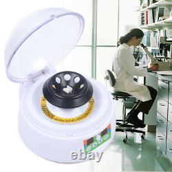 Electric Centrifuge Machine Mini Lab Medical Equip 12000 RPM with 3 in 1 Rotor