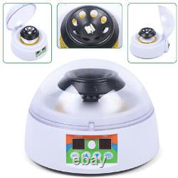 Electric Centrifuge Machine Mini Lab Medical Equip 12000 RPM with 3 in 1 Rotor