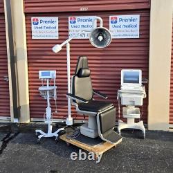 Exam Chair Ritter Midmark ENT 418 Black Uphlstry Premier Used Medical Equipment