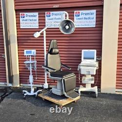 Exam Chair Ritter Midmark ENT 418 Black Uphlstry Premier Used Medical Equipment