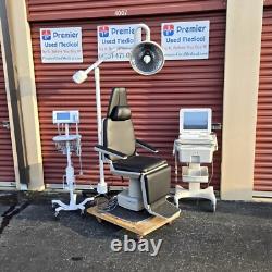 Exam Chair Ritter Midmark ENT 418 Black Uphlstry Premier Used Medical Equipment