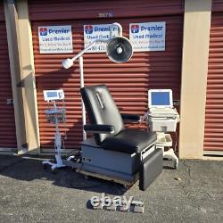 Exam Chair Table Hill HA90W New Black Upholstery Premier Used Medical Equipment