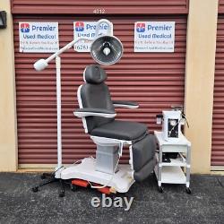 Exam Chair Table Med Spa 4 Functions Gray Upholst Premier Used Medical Equipment Exam Chair Table Med Spa 4 Functions Gray Upholst Premier Used Medical Equipment