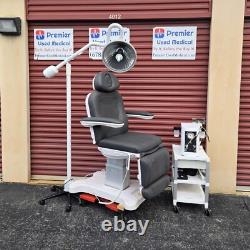Exam Chair Table Med Spa 4 Functions Gray Upholst Premier Used Medical Equipment Exam Chair Table Med Spa 4 Functions Gray Upholst Premier Used Medical Equipment