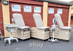 Exam Chair Table Med Spa 4 Functions Gray Upholst Premier Used Medical Equipment Exam Chair Table Med Spa 4 Functions Gray Upholst Premier Used Medical Equipment