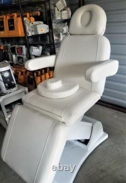 Exam Table Chair Med Spa w New White Upholstery Premier Used Medical Equipment