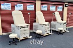 Exam Table Chair Med Spa w New White Upholstery Premier Used Medical Equipment