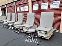 Exam Table Chair Med Spa w New White Upholstery Premier Used Medical Equipment