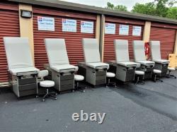 Exam Table Chair Med Spa w New White Upholstery Premier Used Medical Equipment
