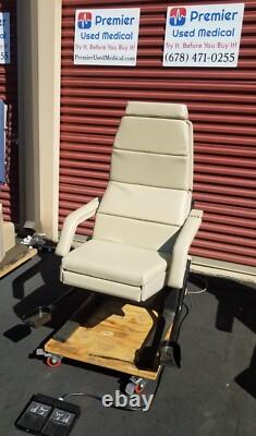 Exam Table Chair Midmark 413 New Cream Upholstery Premier Used Medical Equipment